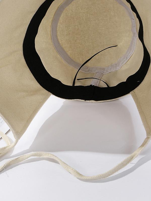 Going Out Solid Color Sun Protection Fisherman Hat Product Image