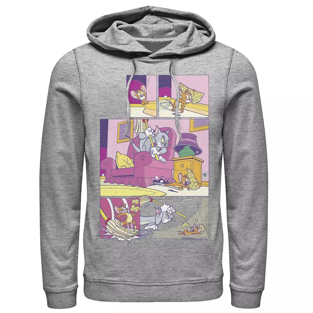 Men's Tom And Jerry Stealing Cheese Comic Panels Hoodie,  Product Image