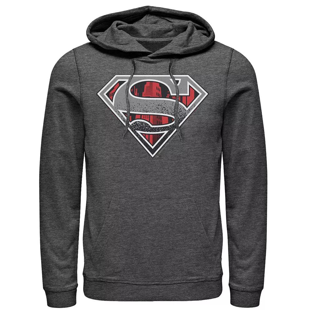 Men's DC Comics Superman Skyline Chest Logo Hoodie,  Product Image
