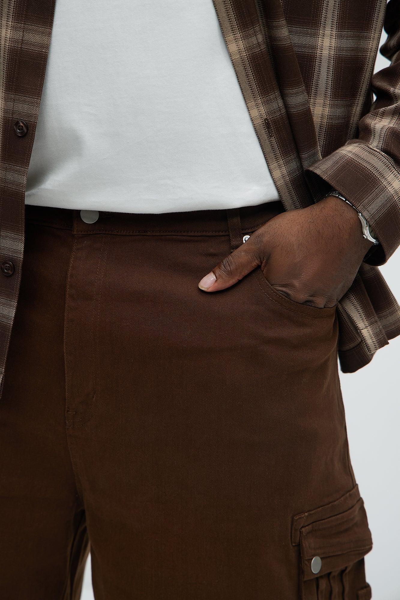 Gyro Utility Shorts - Brown Product Image