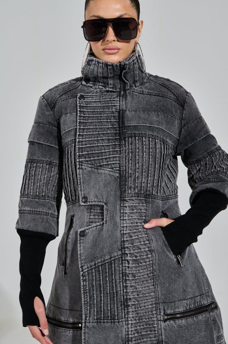 VORTEX DENIM TRENCH COAT Product Image