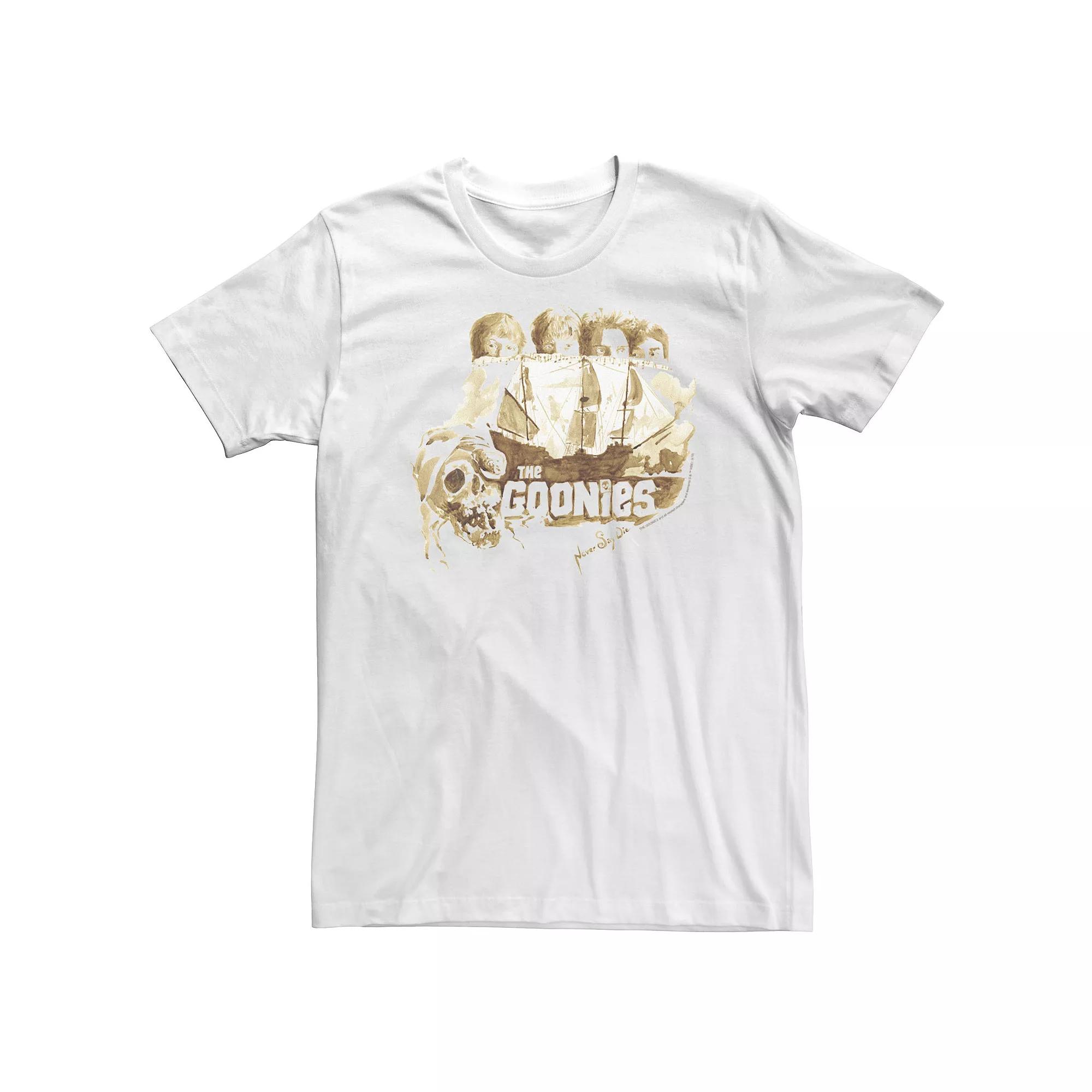 Big & Tall The Goonies Group Shot Portrait Tee, Men's, Size: Large Tall, White Product Image