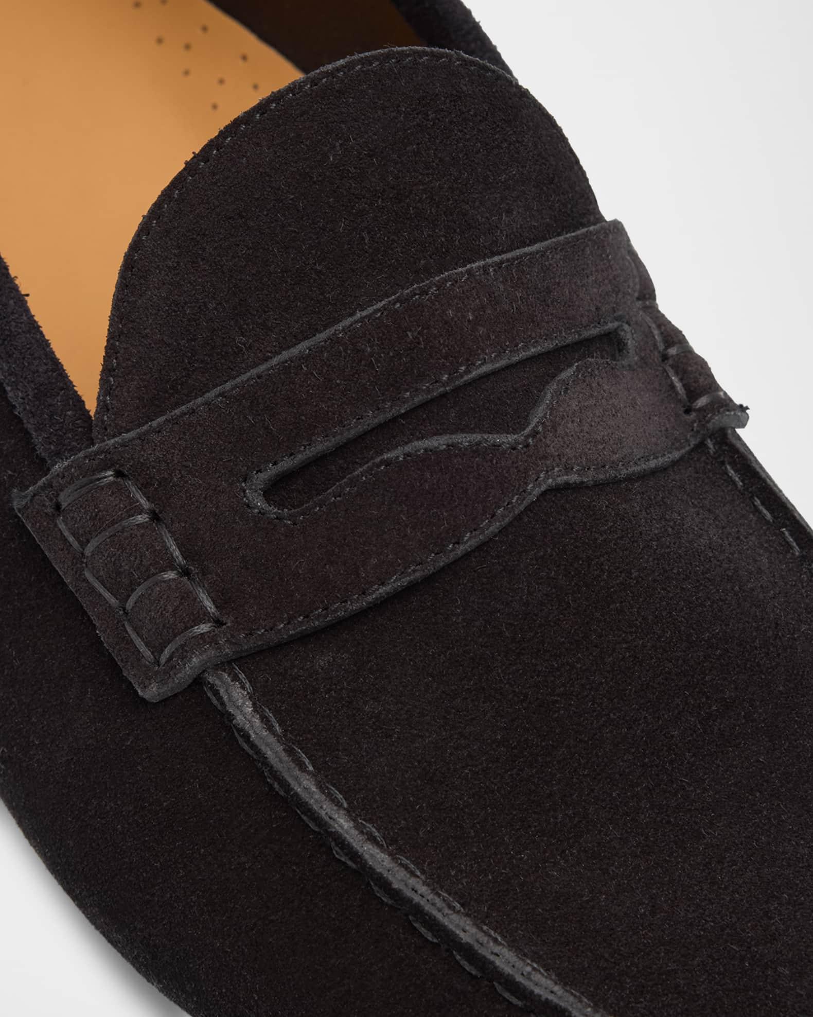 Men's Collins Suede Penny Loafers Product Image