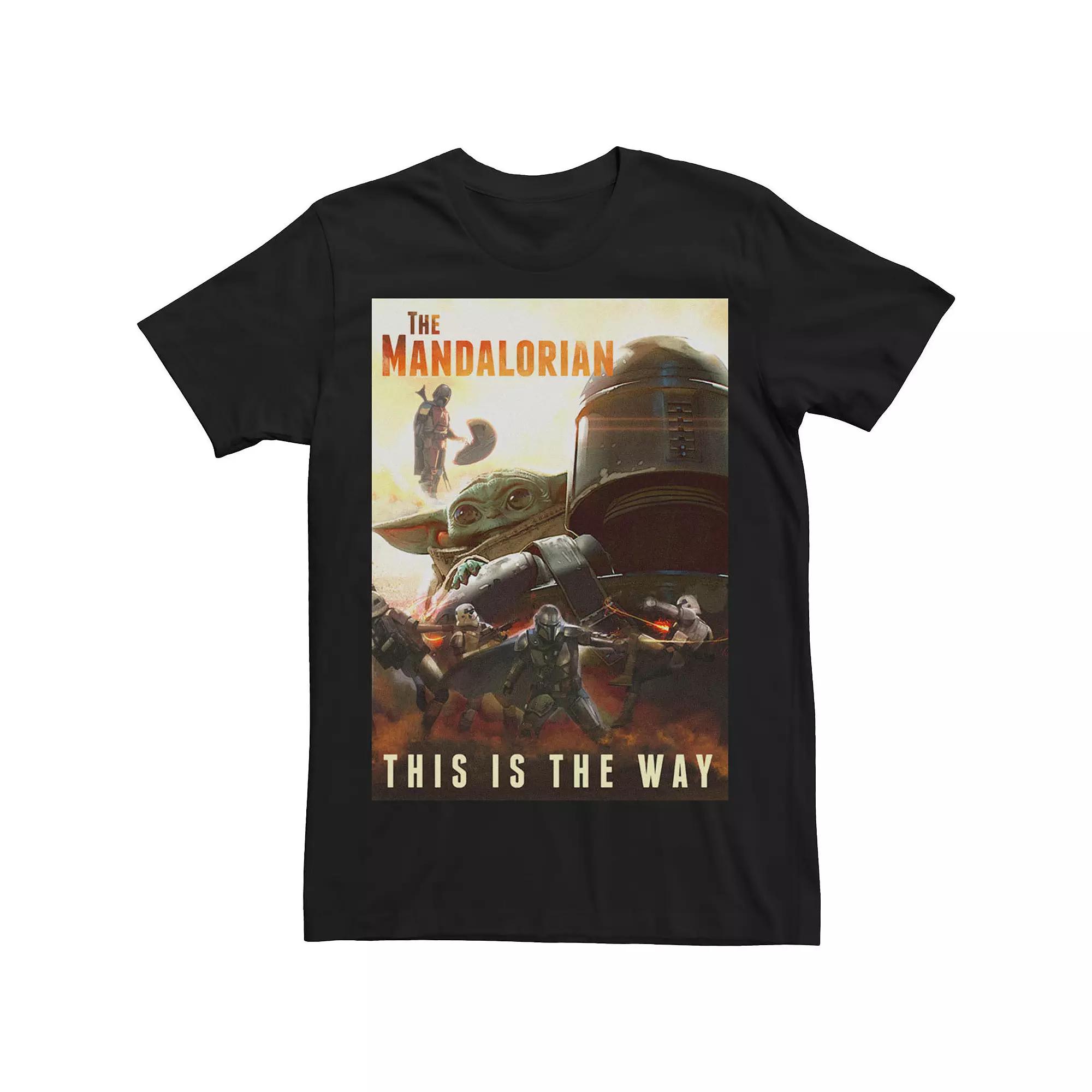 Men's Star Wars The Way Poster Tee, Size: Medium, Black Product Image