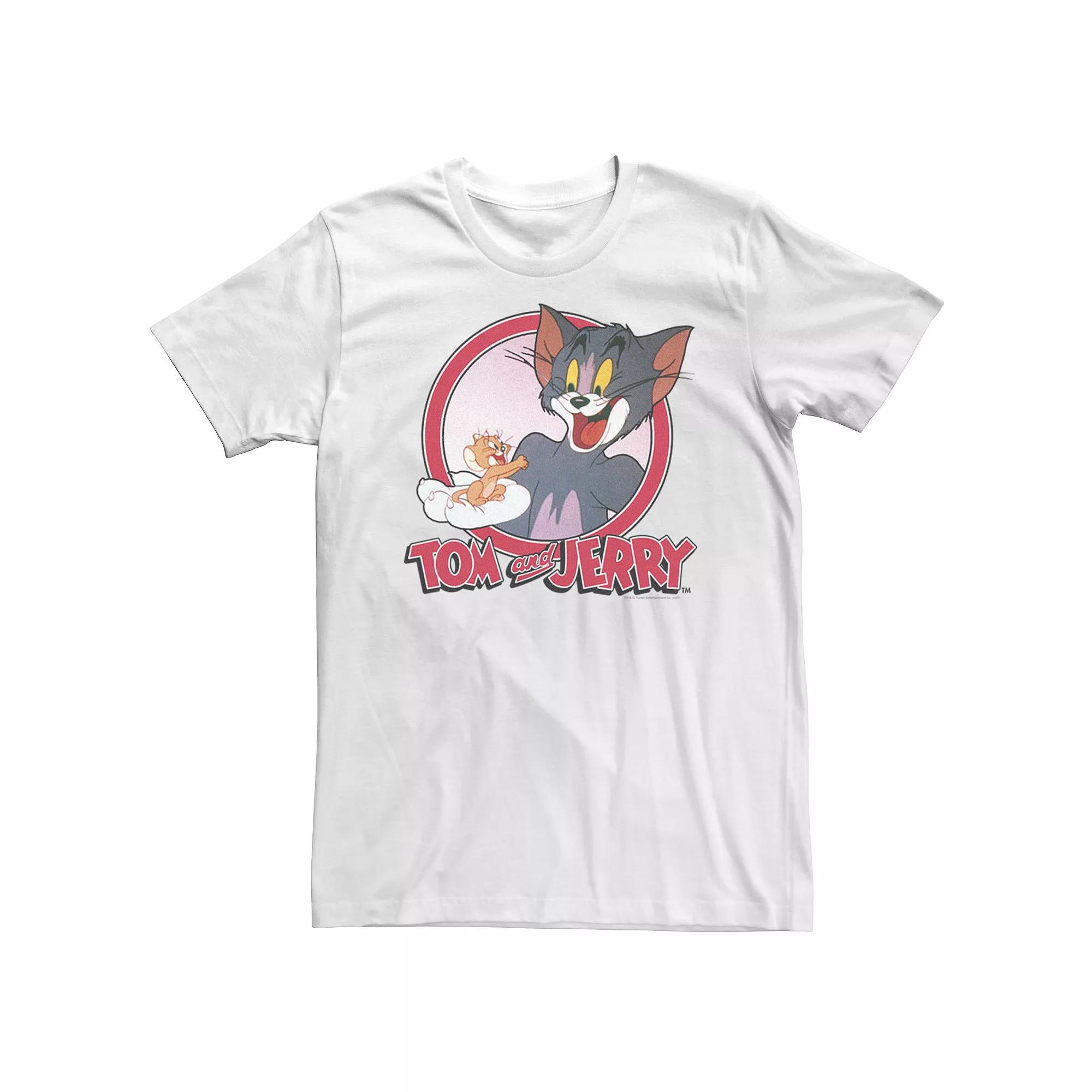 Big & Tall Tom And Jerry Retro Style Portrait Tee, Men's,  Product Image