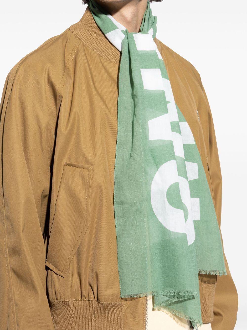 logo-print scarf  Product Image