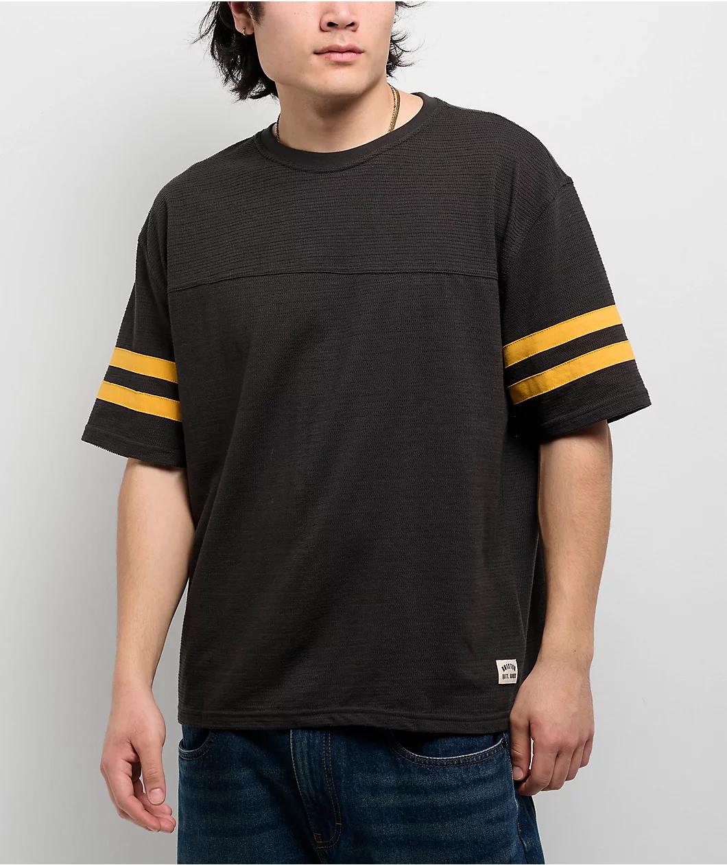 Brixton Vintage Washed Black & Ray Flower Mesh Football Jersey Product Image