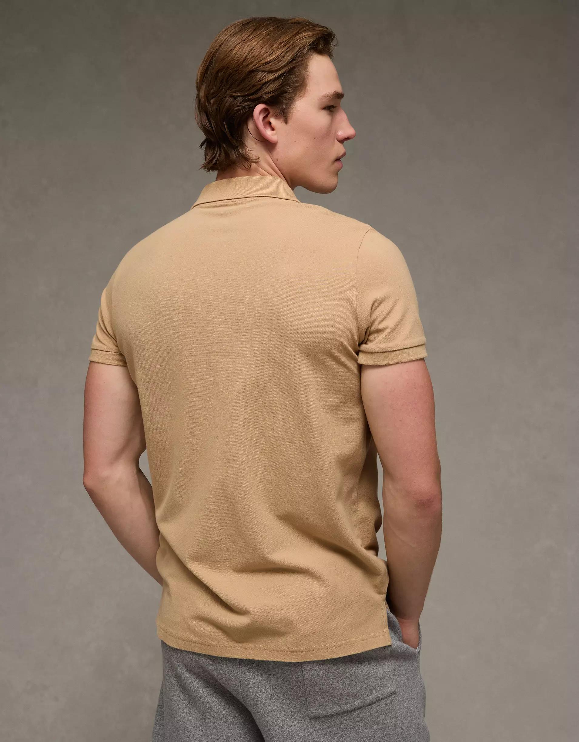 AE Lived-In Slim Fit Pique Polo Shirt Product Image