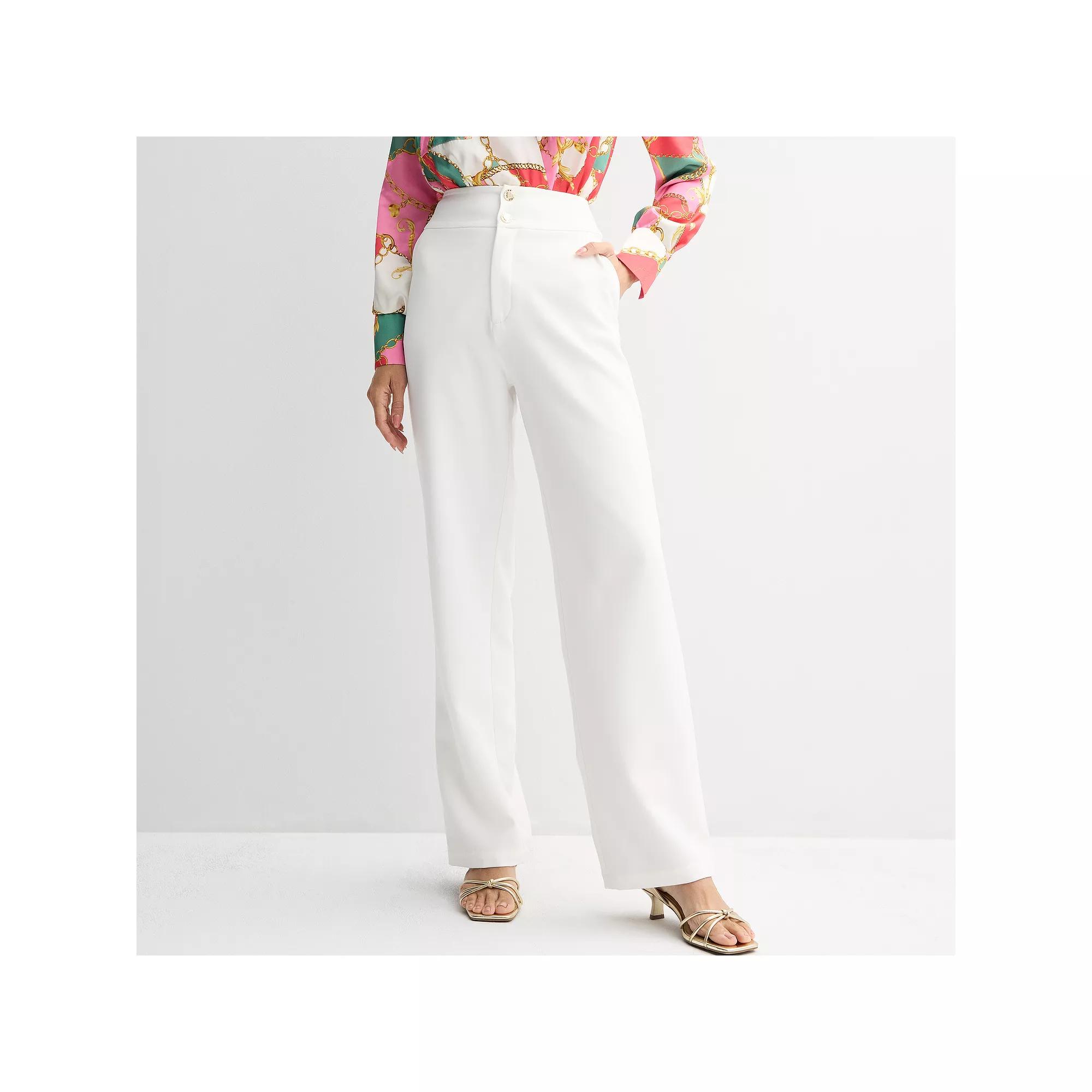 Women's Thalia Sodi Button Front Flare Pants,  Product Image