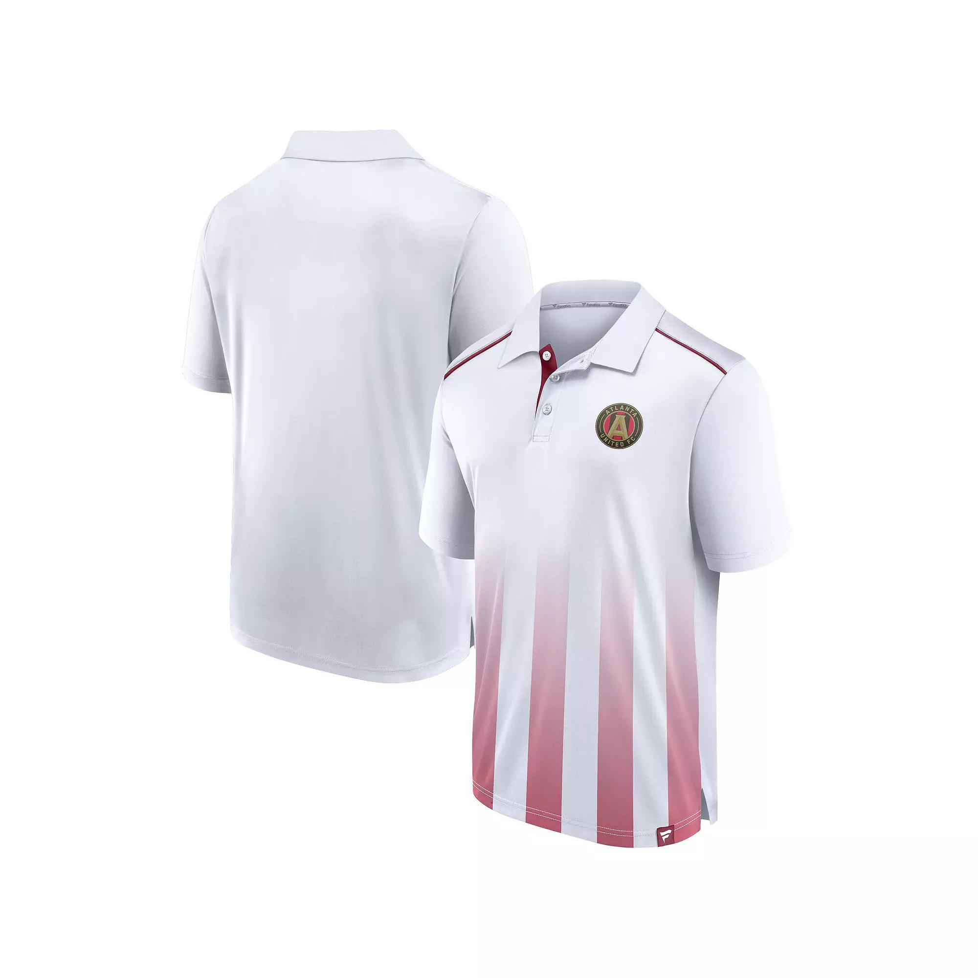 Men's Fanatics Branded White Atlanta United FC Line Up Fade Polo,  Product Image