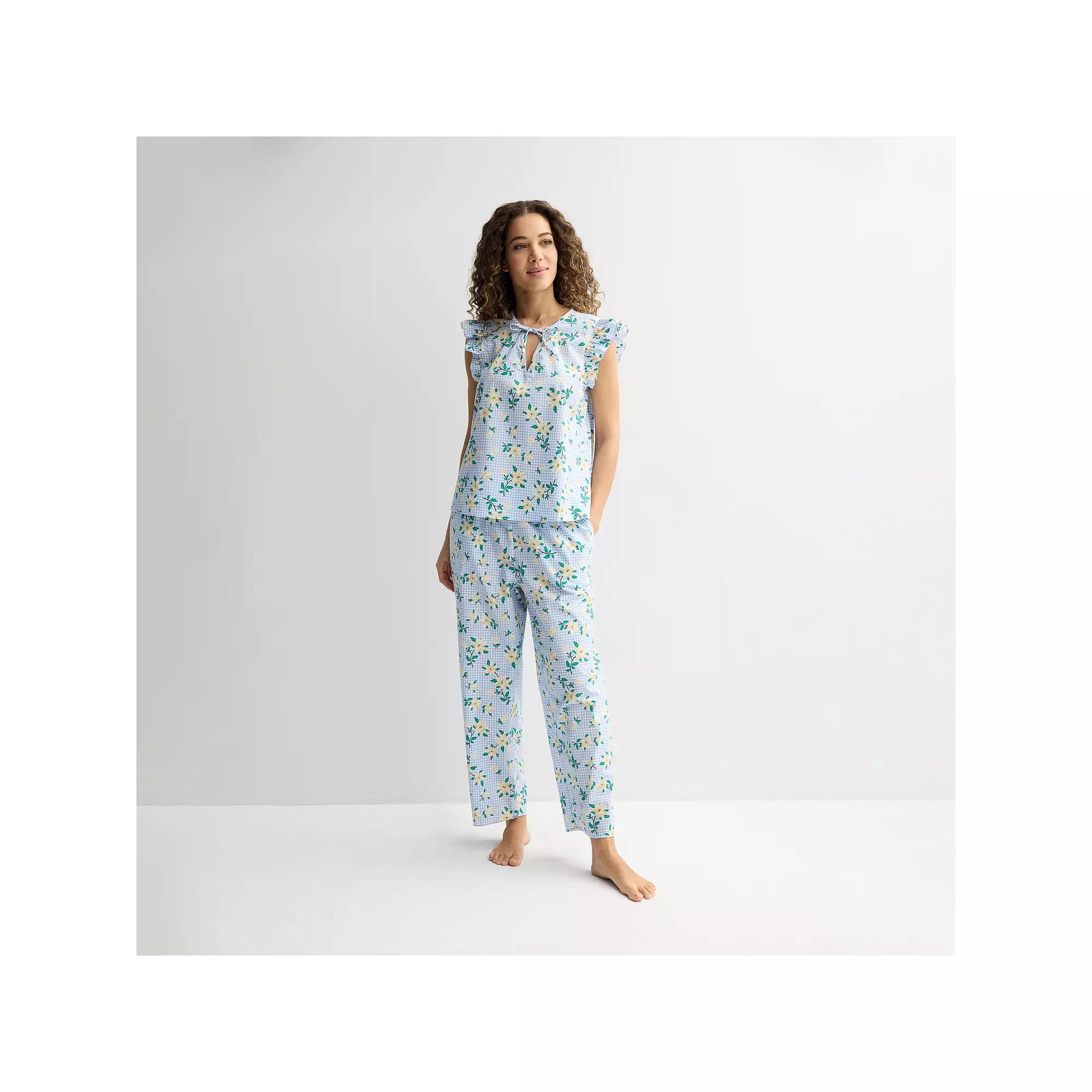 Women's Draper James 2-Piece Woven Pajama Tank Top & Pajama Pants Set,  Product Image