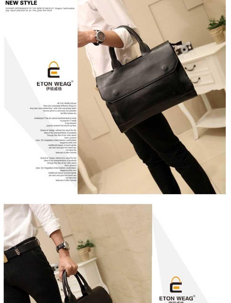 Faux Leather Briefcase Product Image