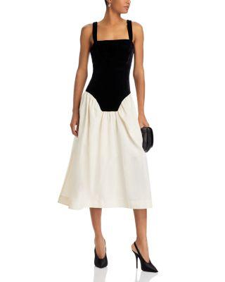 Georgina Color Blocked Midi Dress Product Image