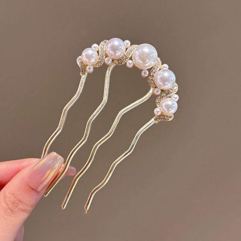 Faux Pearl Hair Fork Product Image