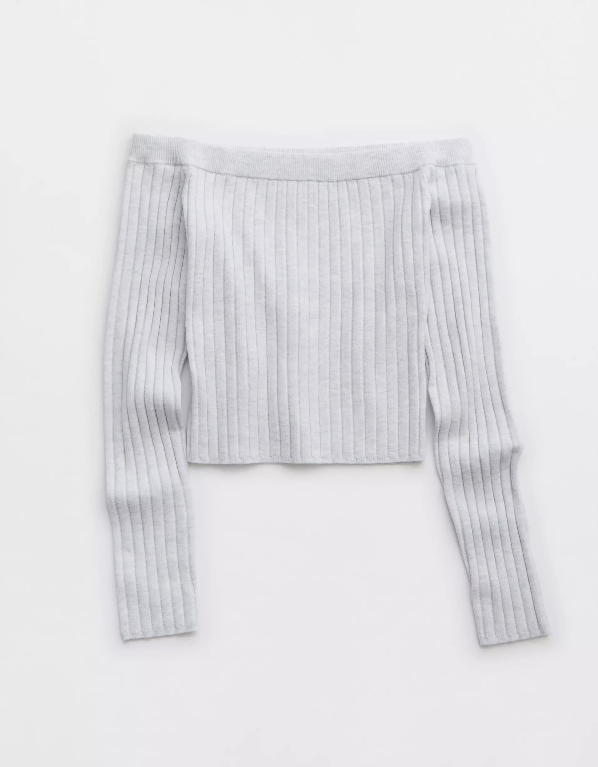 Aerie Late Night Cold Shoulder Sweater Product Image