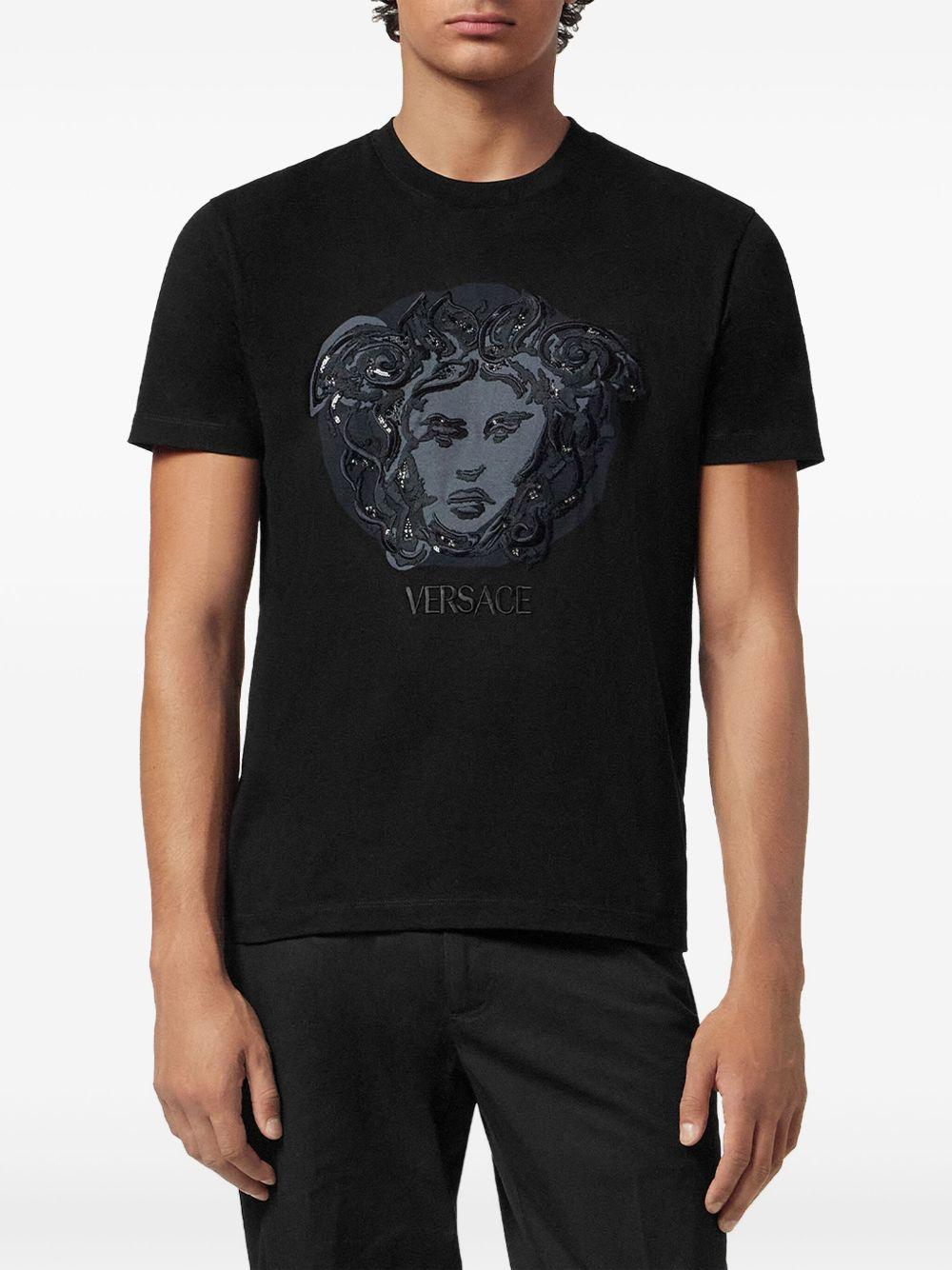 Medusa embroidered T-shirt Product Image