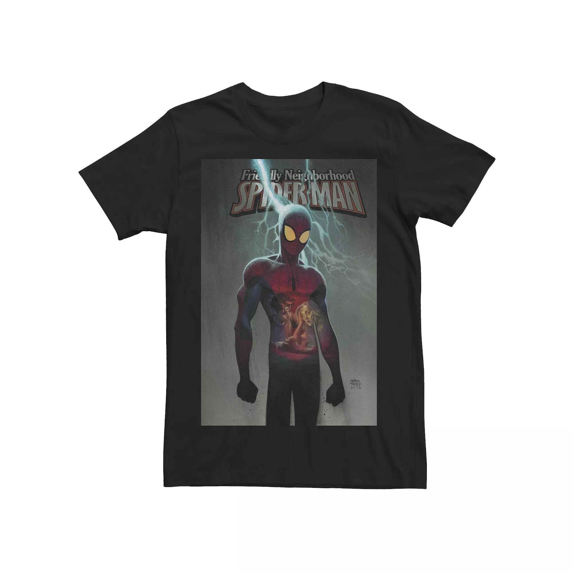 Men's Marvel Friendly Neighborhood Spider-Man Comic Cover Tee,  Product Image
