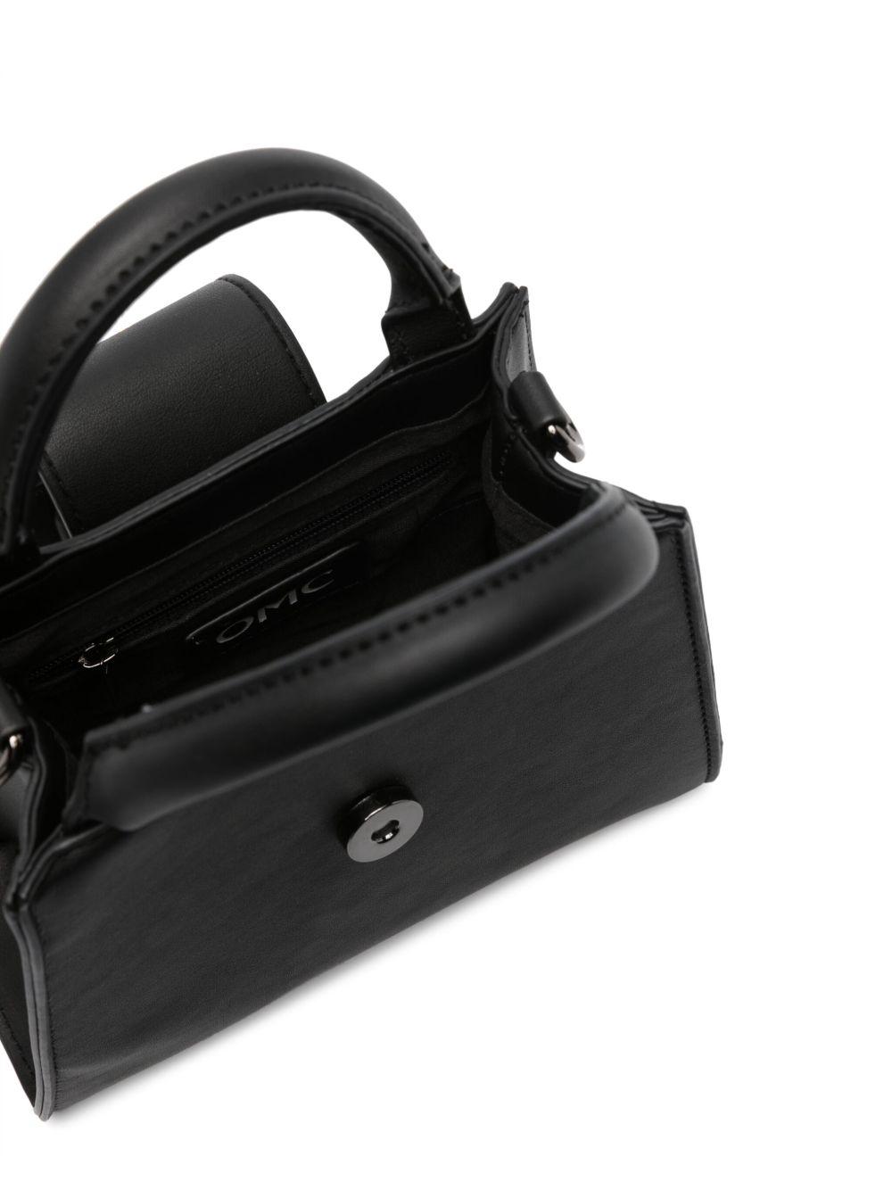 logo-print faux-leather tote  Product Image