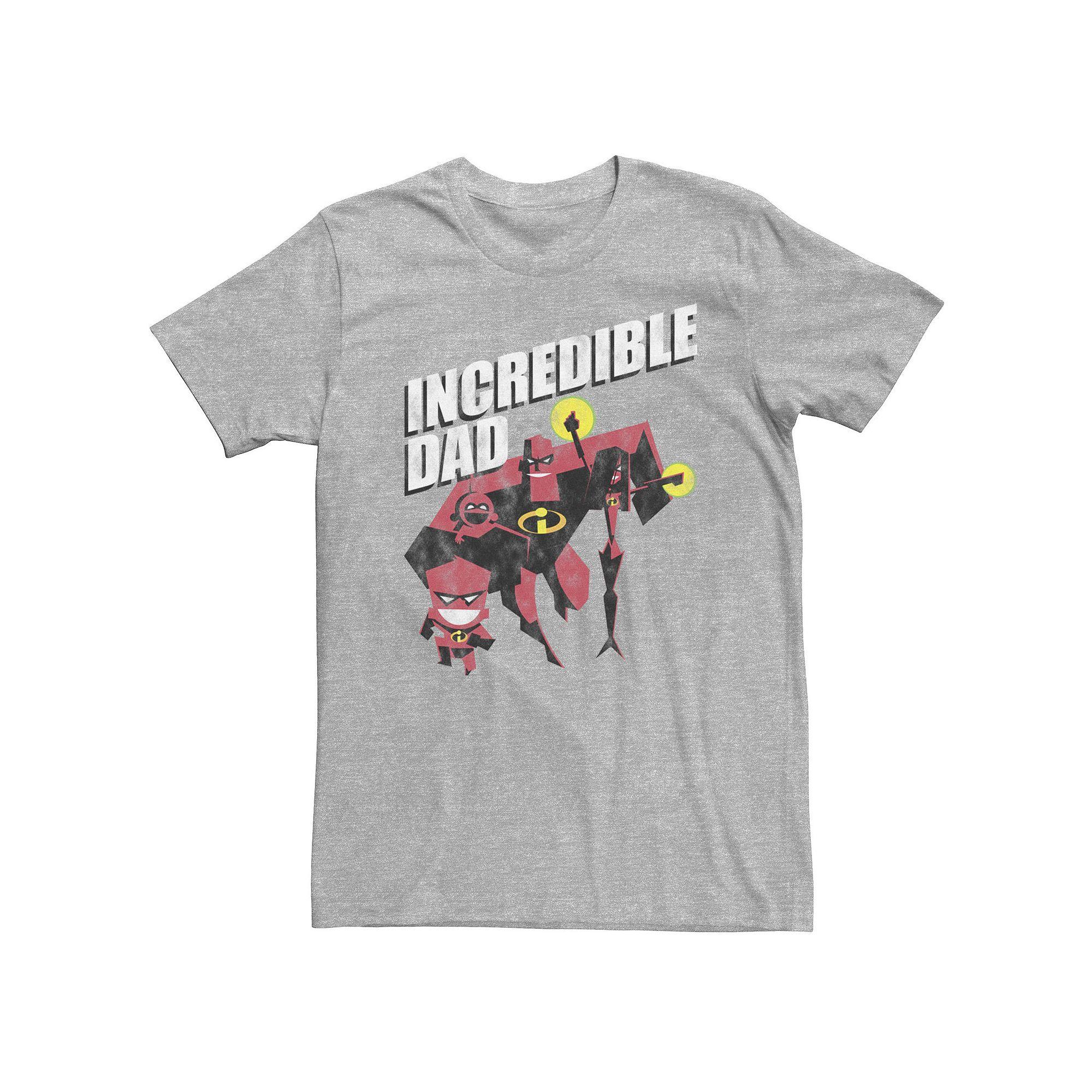 Big & Tall Disney / Pixar Incredible Dad And Kids Tee, Men's,  Product Image