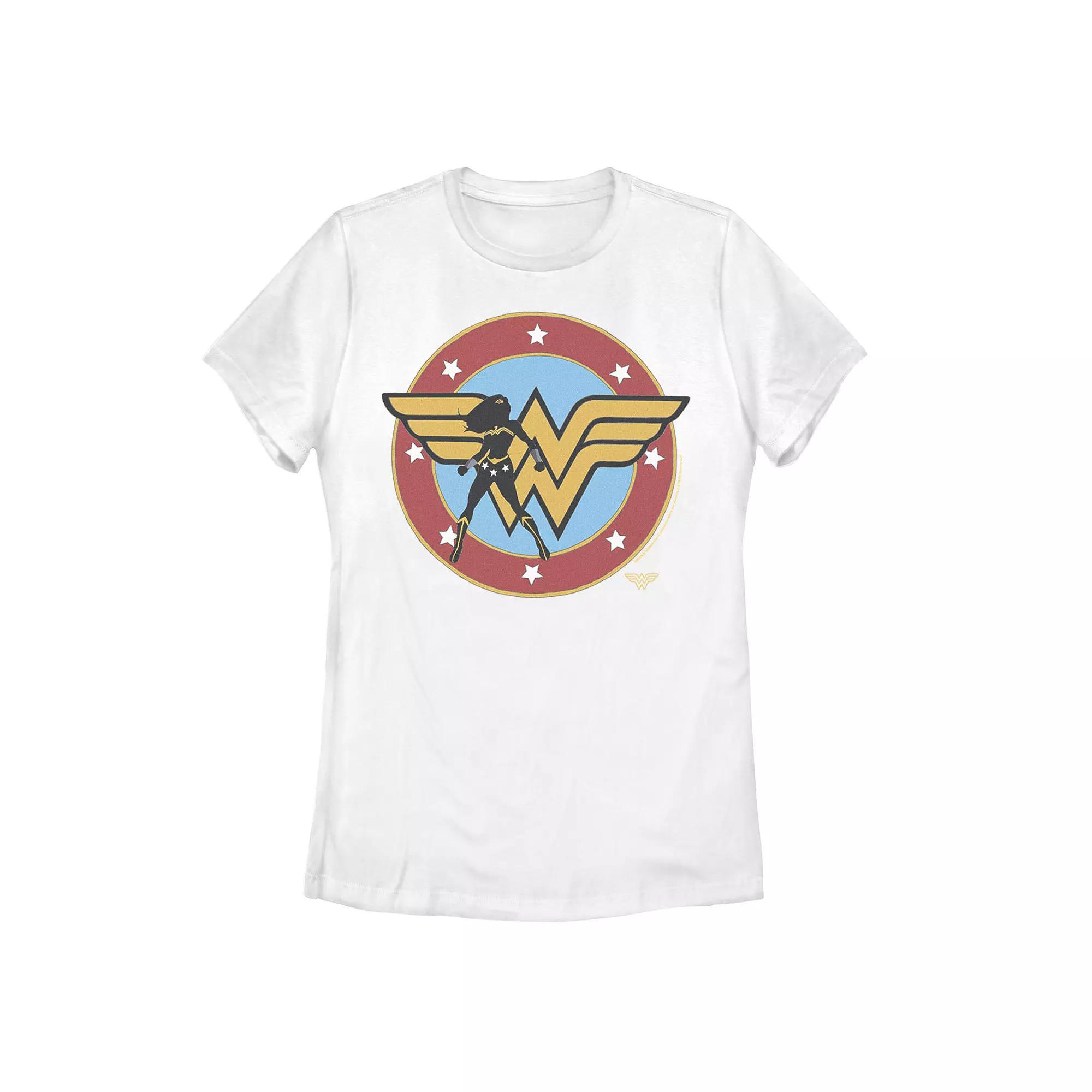 Juniors' DC Fandome Wonder Woman Silhouette Logo Graphic Tee, Girl's,  Product Image