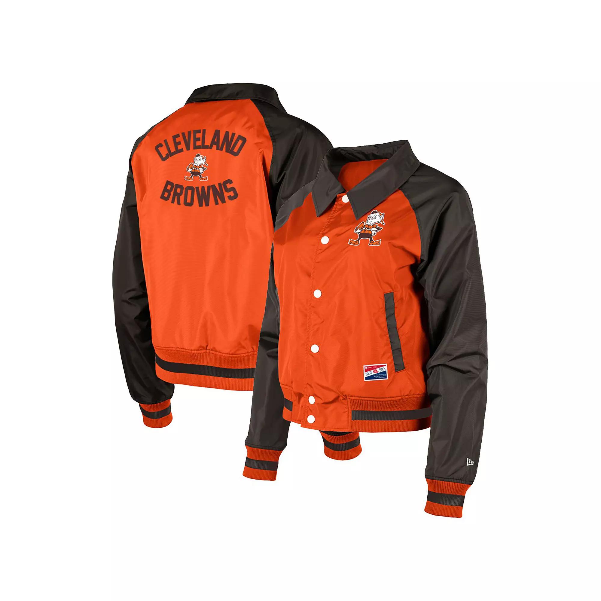 Women's New Era Orange Tampa Bay Buccaneers Coaches Raglan Full-Snap Jacket,  Product Image