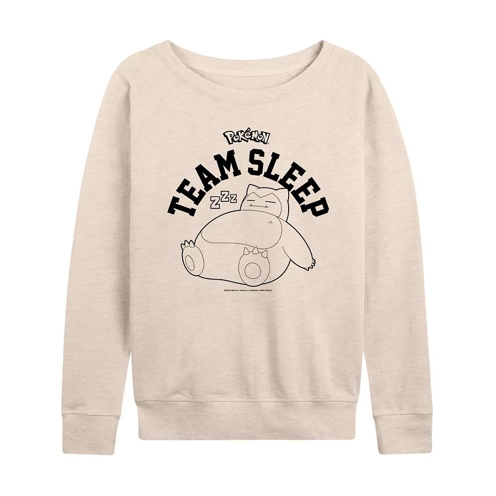 Women's Pokemon Snorlax Team Sleep French Terry Long Sleeve Tee,  Product Image