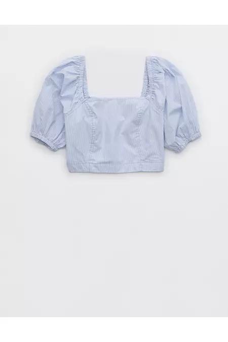 Aerie Puff Sleeve Square Neck Top Women's Product Image