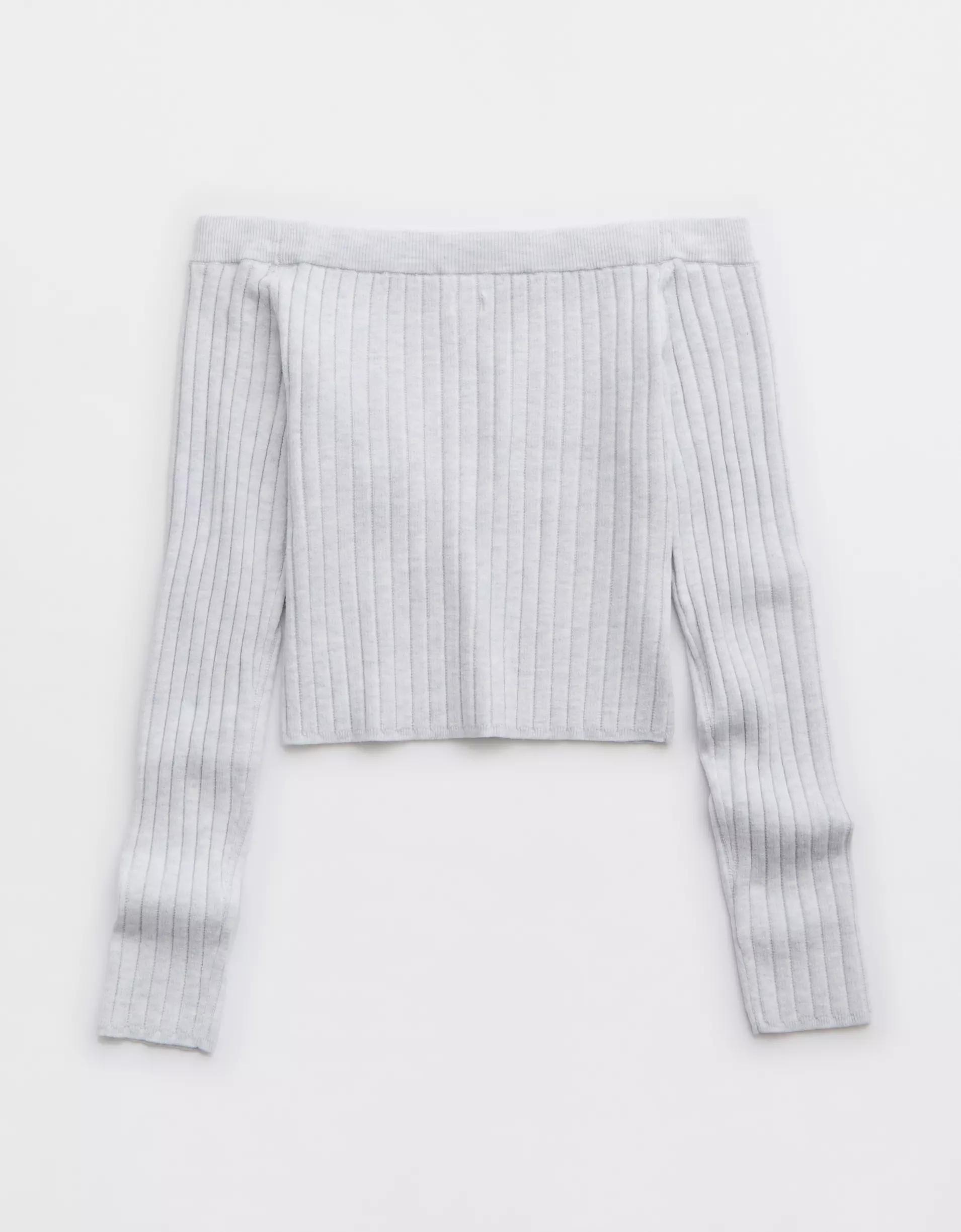 Aerie Late Night Cold Shoulder Sweater Product Image