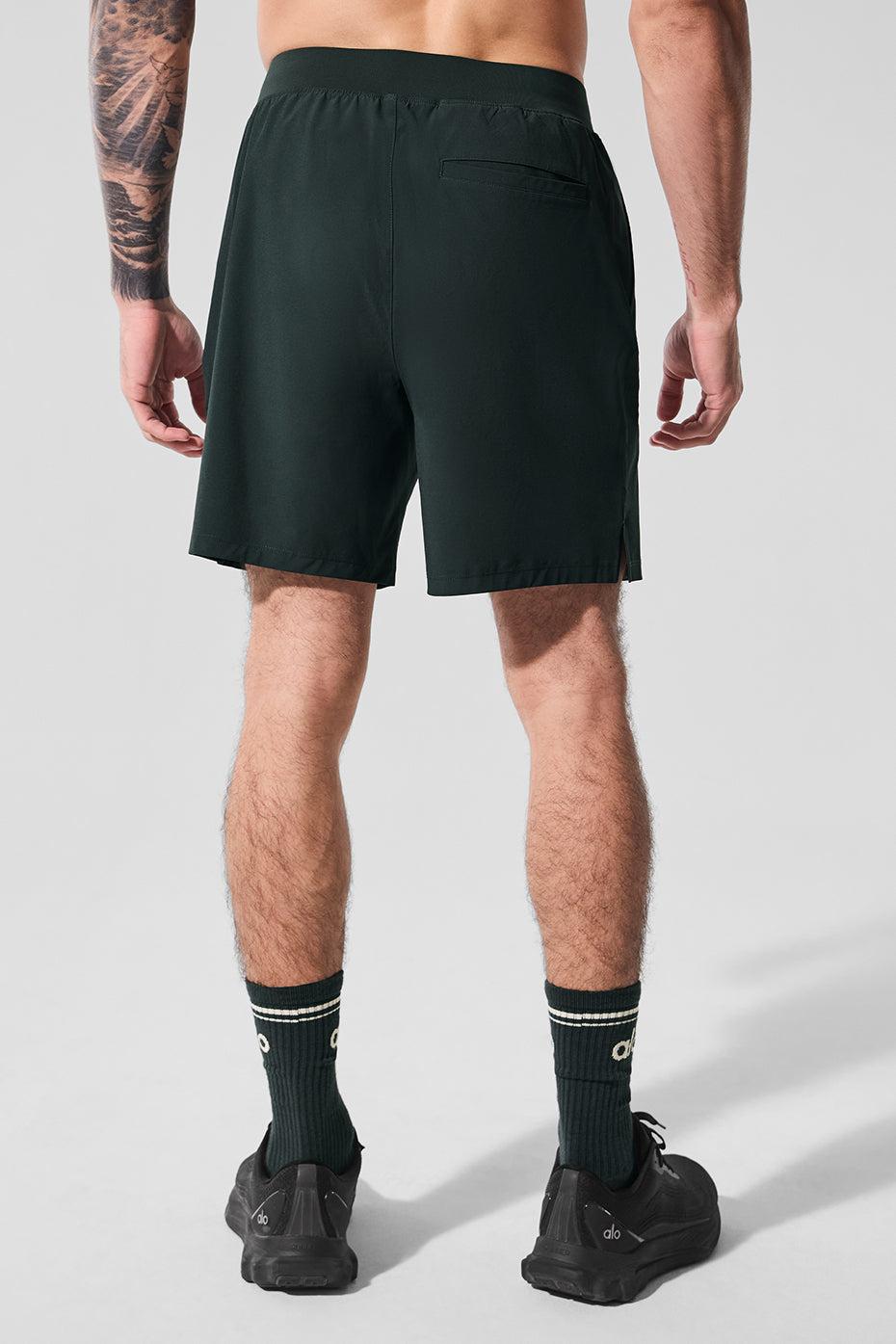 7" Repetition Short - Charcoal Green Male Product Image