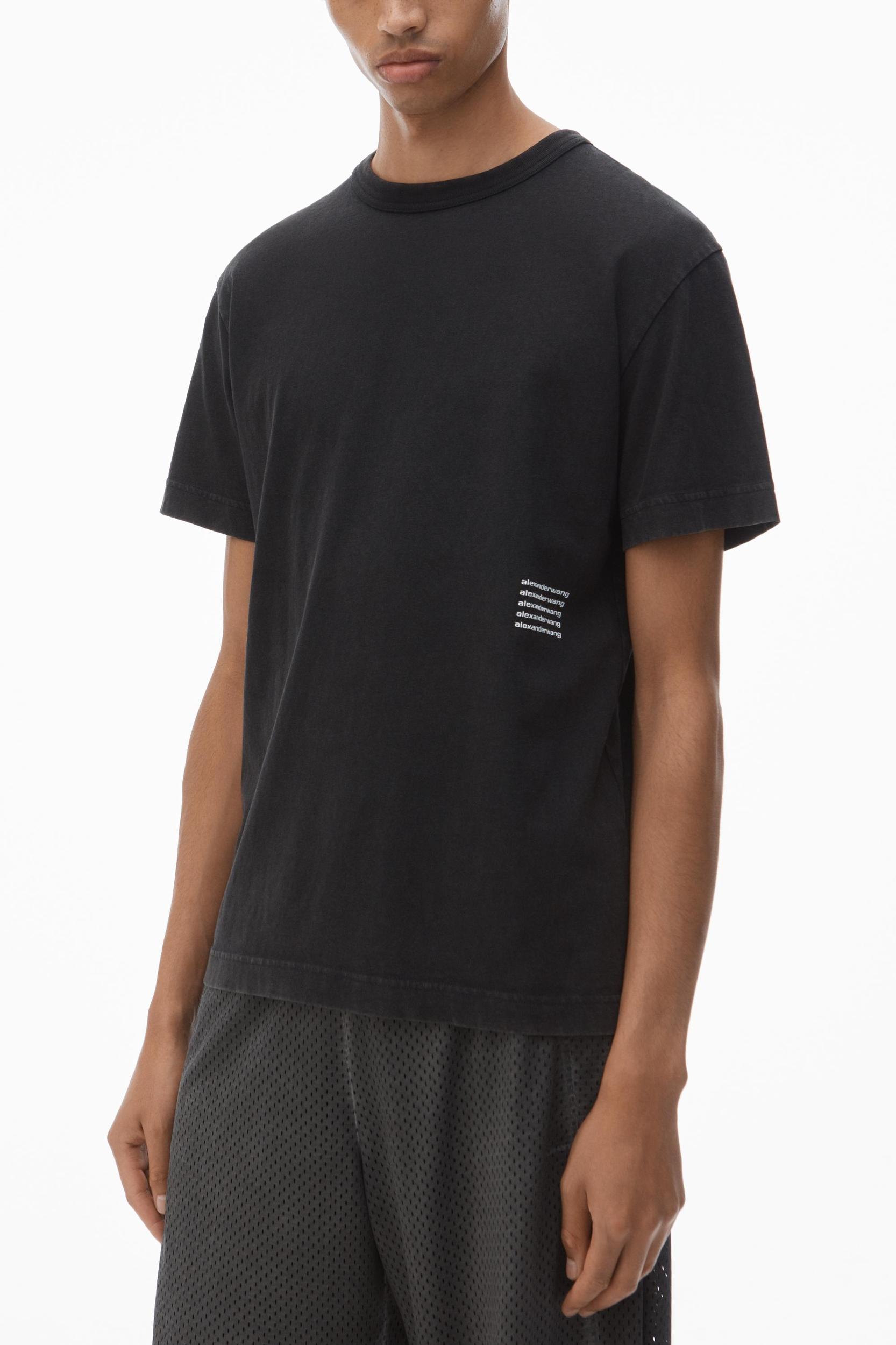 Unisex Acid Wash Tee In High Twist Jerseyâ  Product Image