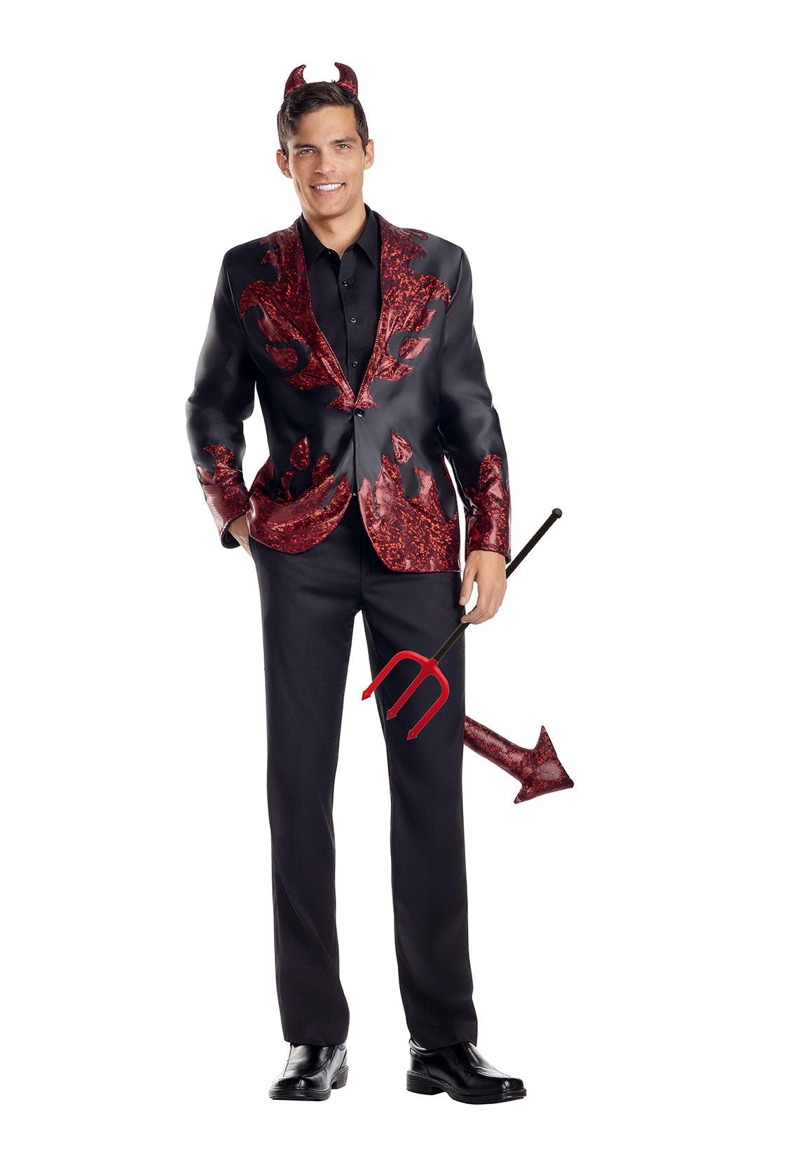 Handsome Devil 2 Piece Costume Set - Black/Red Product Image
