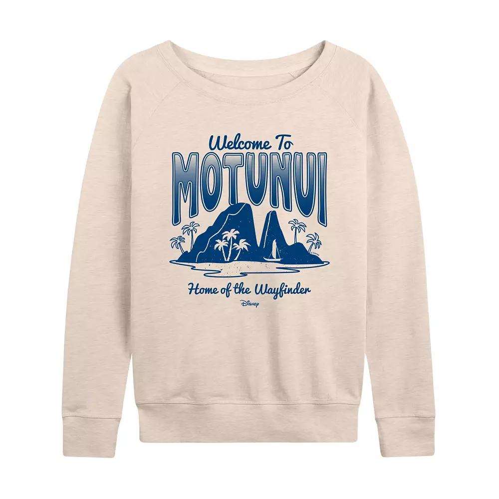 Disney's Moana 2 Women's Welcome To Motunui French Terry Long Sleeve Tee,  Product Image