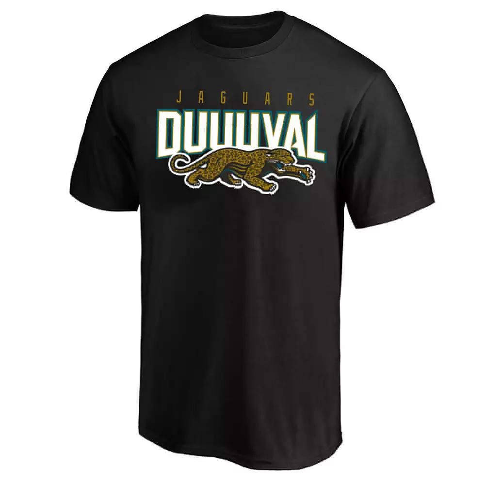 Men's Mitchell & Ness Black Jacksonville Jaguars Crew-Neck T-Shirt,  Product Image
