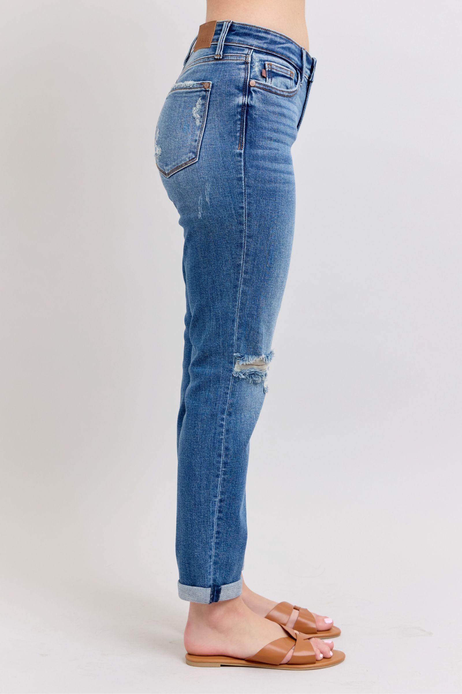 MILLIE DESTROYED BOYFRIEND JEANS Product Image