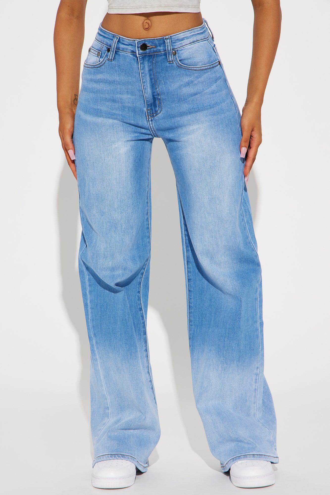 New Heights Stretch Straight Leg Jeans - Medium Wash Product Image
