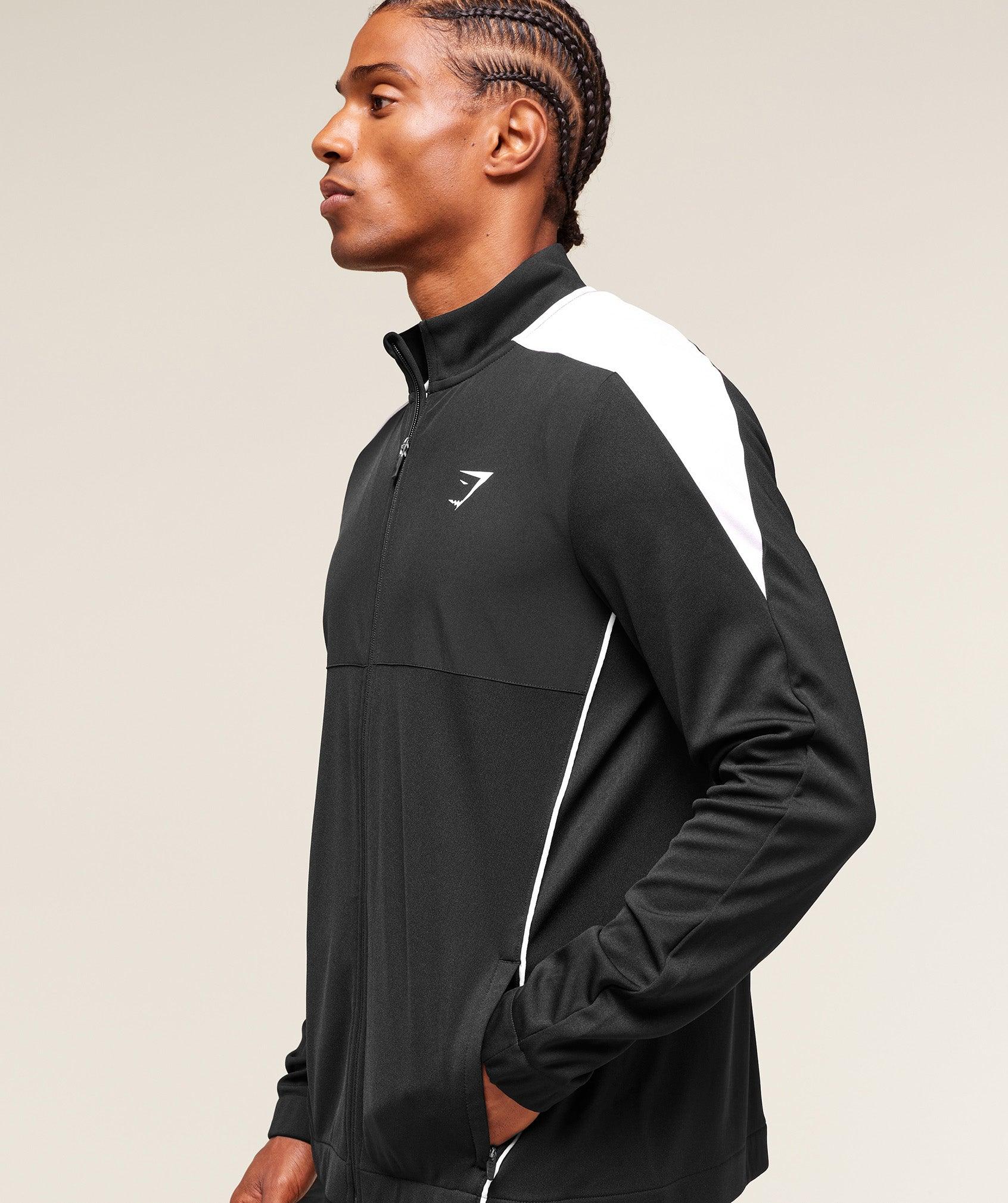 Gymshark Arrival Block Track Jacket - Black Male Product Image