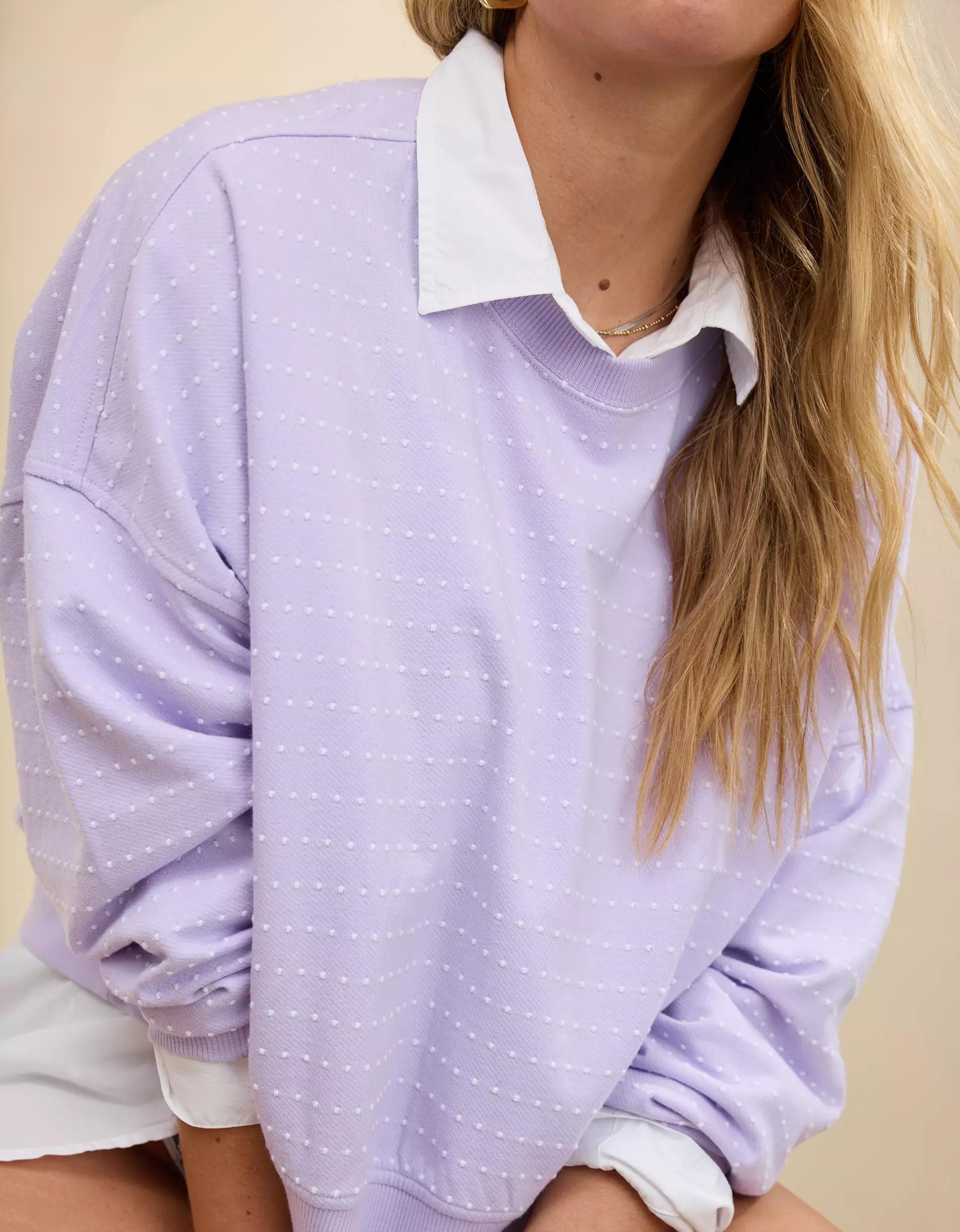 Aerie Take It Easy Crew Sweatshirt Product Image