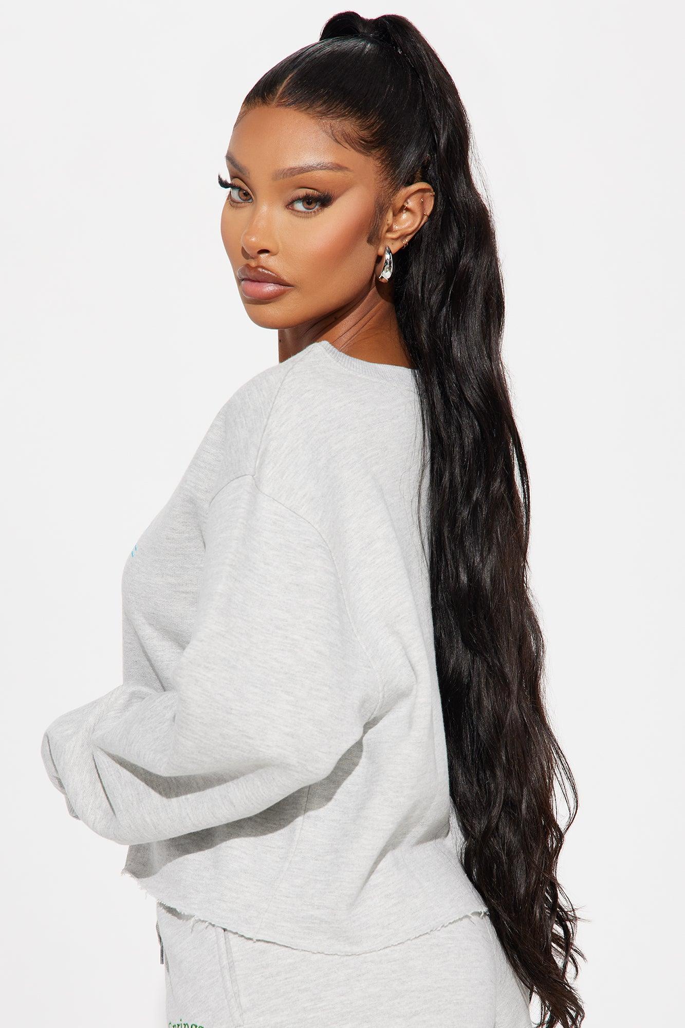 Palm Springs Health Club Sweatshirt - Heather Grey Product Image