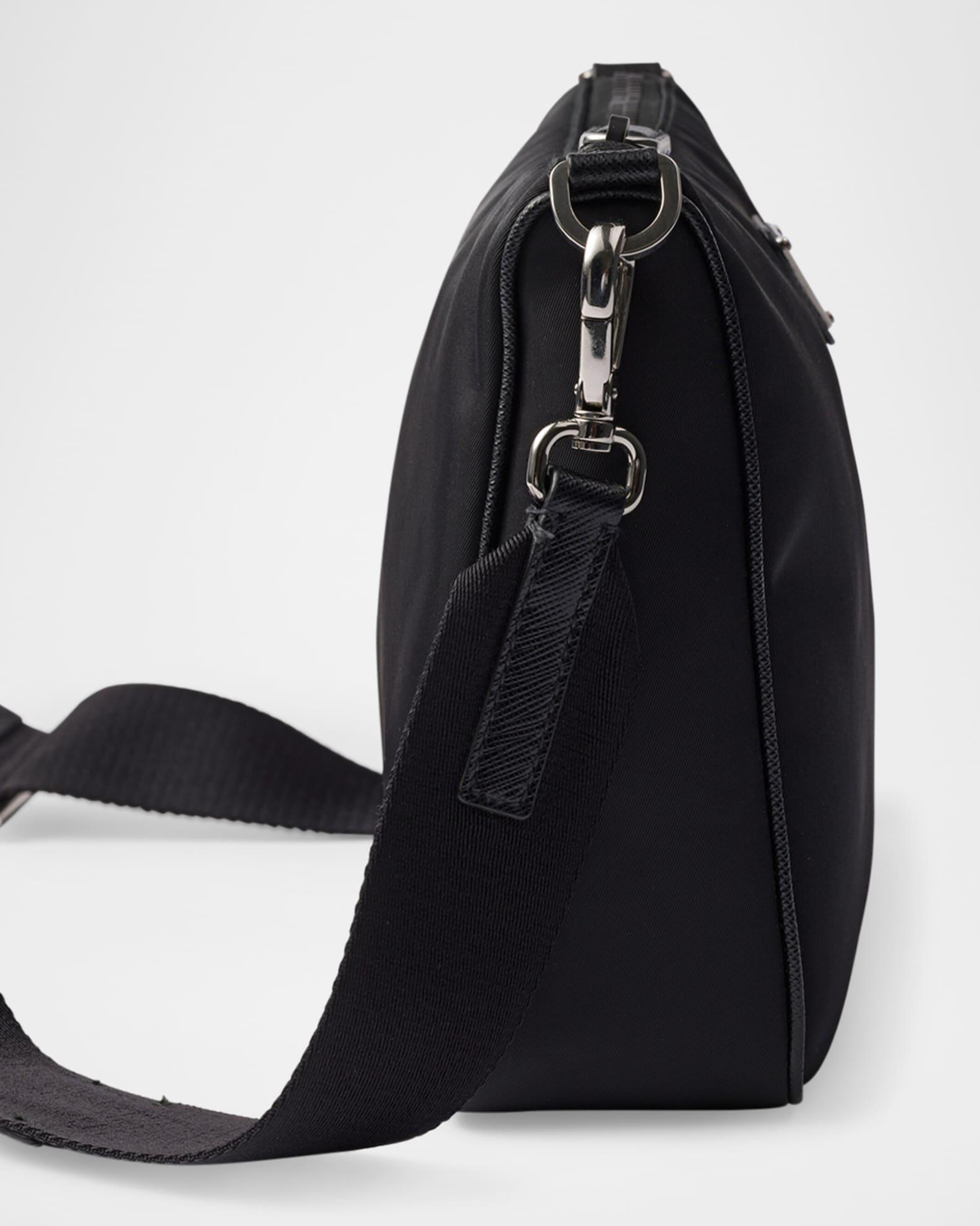 Men's Re-Nylon and Saffiano Leather Shoulder Bag Product Image