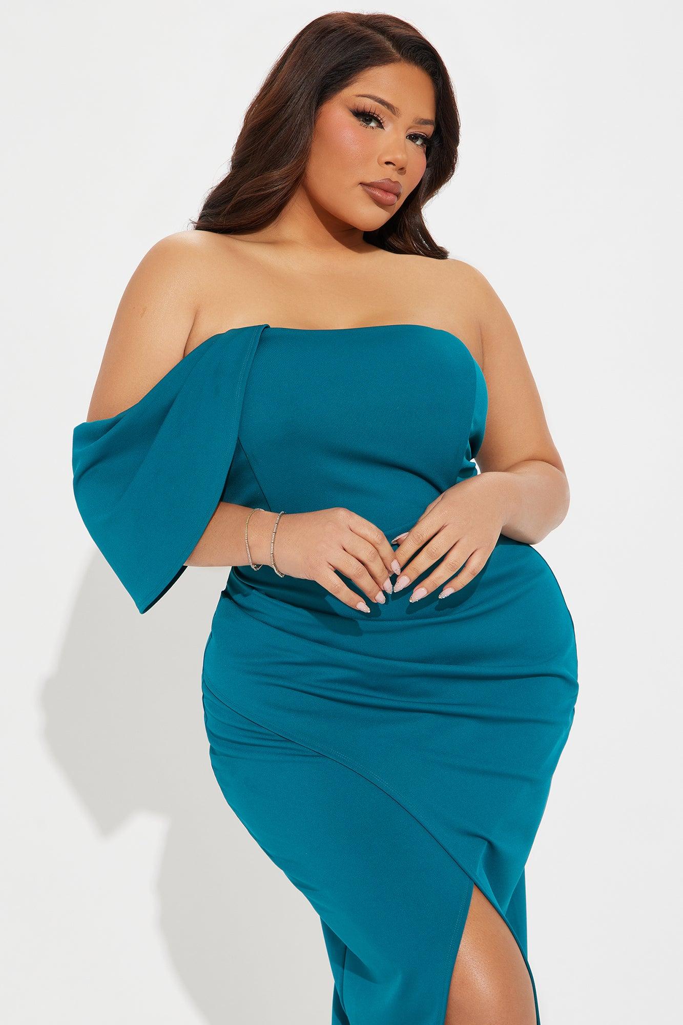 Camilla Midi Dress - Teal Product Image