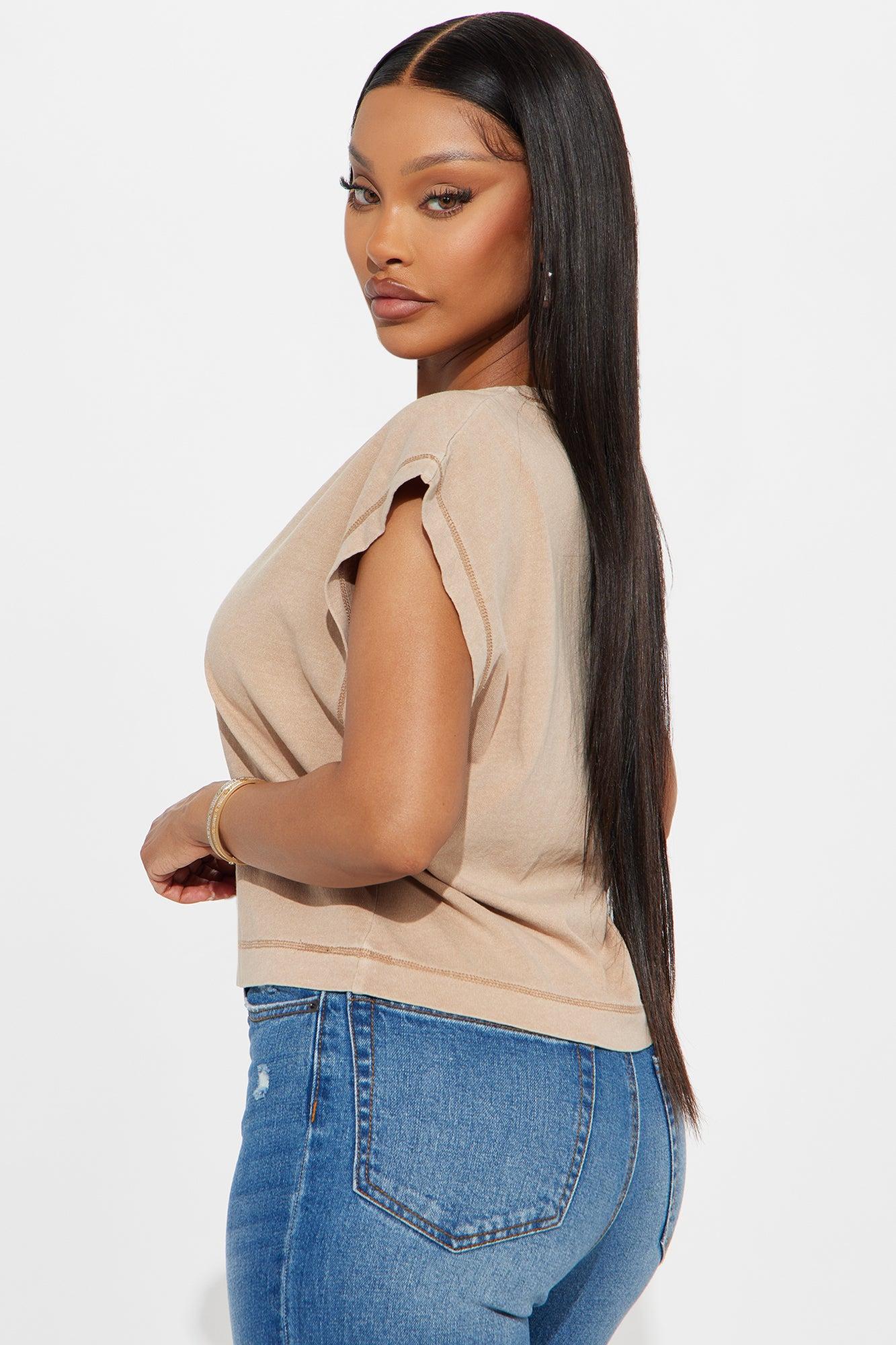 True Exception Crew Neck Tee - Taupe Female Product Image