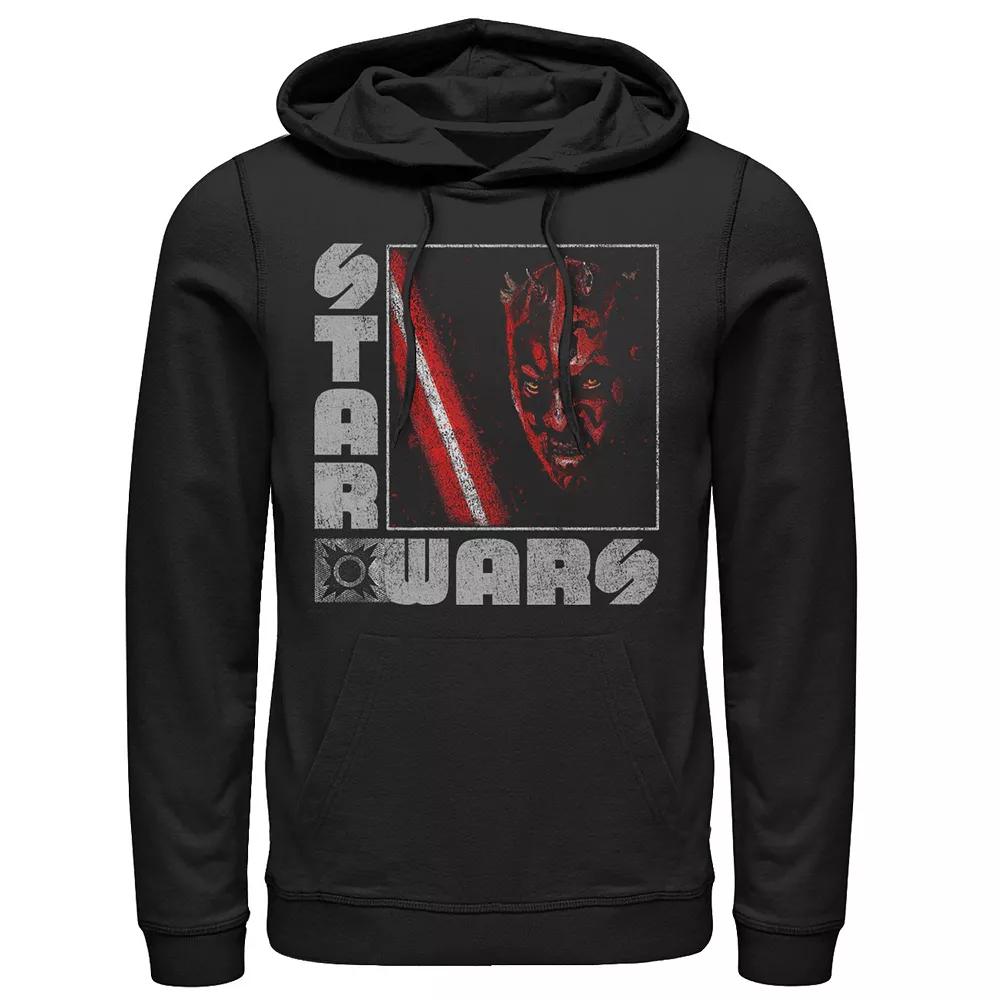 Men's Star Wars Darth Maul Distressed Square Portrait Hoodie,  Product Image