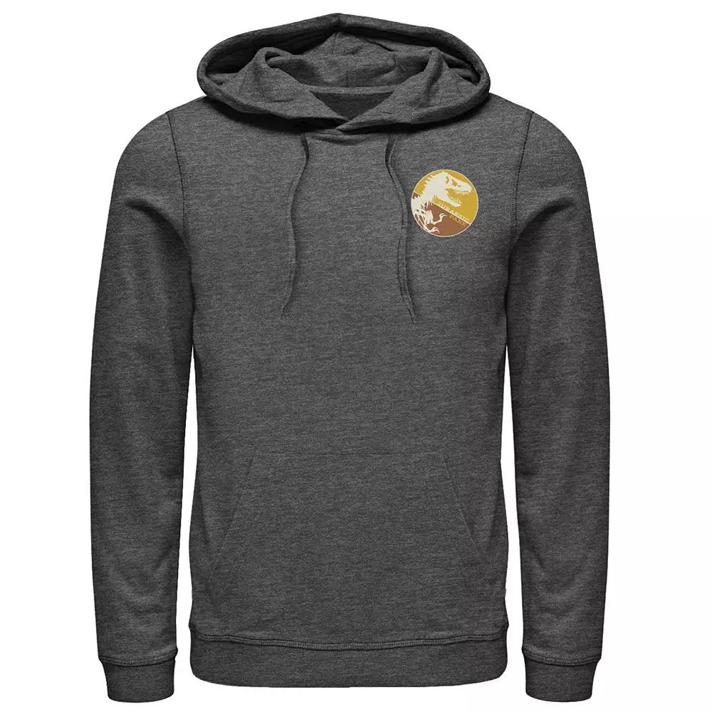 Men's Jurassic Park Staff Logo Pocket Patch Graphic Pullover Hoodie,  Product Image