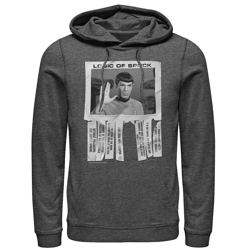 Men's Star Trek The Original Series Logic Of Spock Text Poster Hoodie,  Product Image