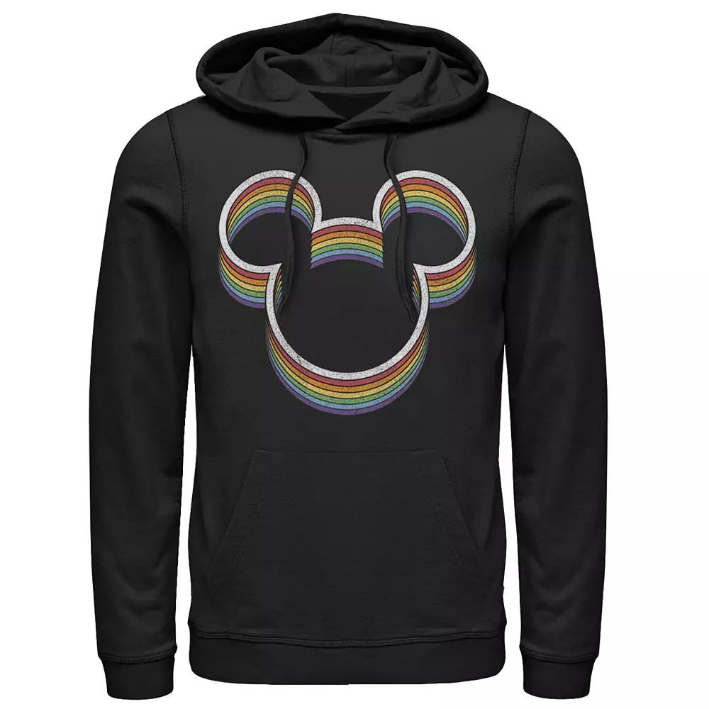 Disney's Mickey Mouse Rainbow Ears Men's Graphic Hoodie,  Product Image