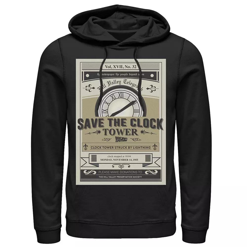 Men's Back to the Future Clock Tower Poster Hoodie,  Product Image