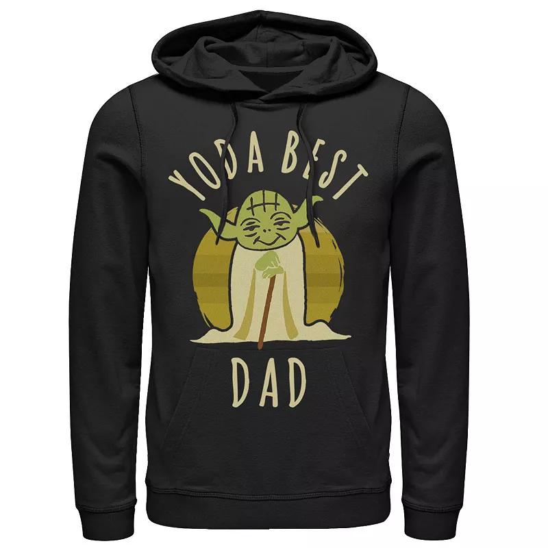 Men's Star Wars Yoda Best Dad Cartoon Yoda Hoodie,  Product Image