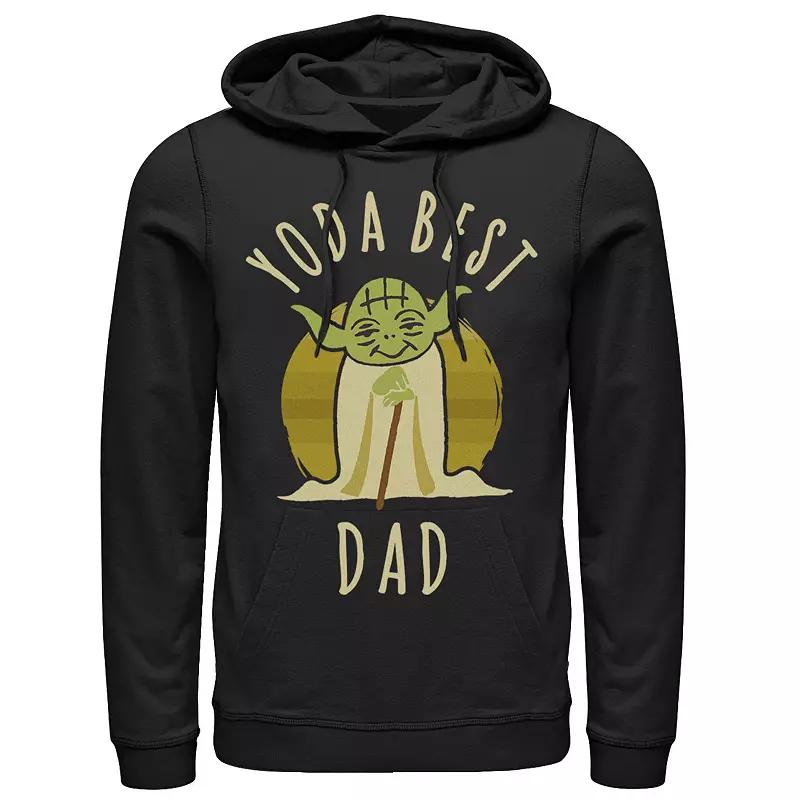 Men's Star Wars Yoda Best Dad Cartoon Yoda Hoodie,  Product Image