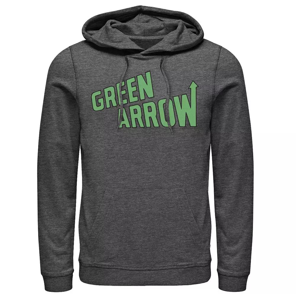 Men's DC Comics The Green Arrow Text Poster Hoodie,  Product Image
