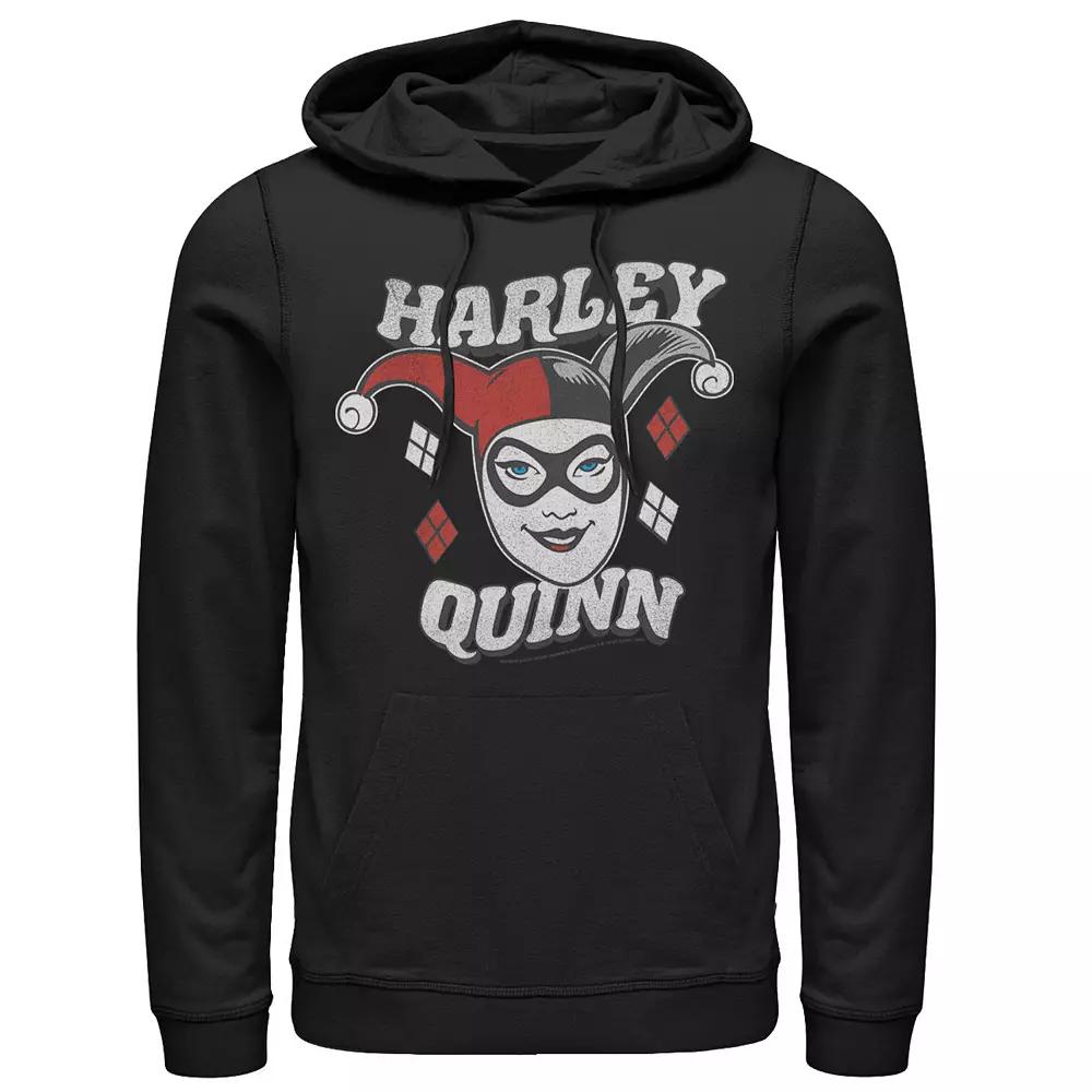 Men's DC Comics Harley Quinn Big Face Hoodie,  Product Image